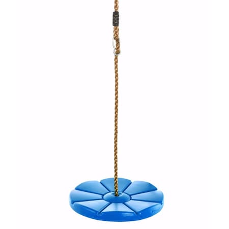 Cool Disc Swing With Adjustable Rope - Fully Assembled - Blue